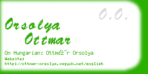 orsolya ottmar business card